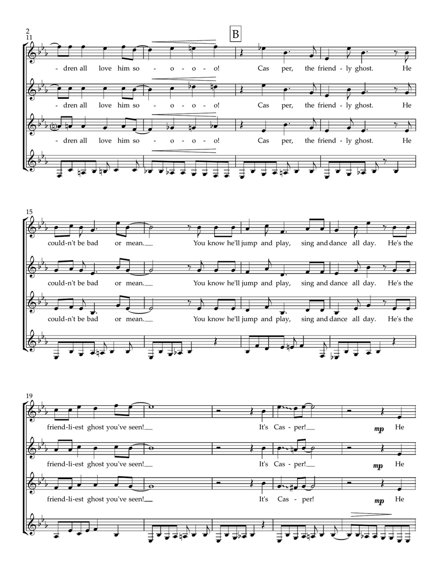 Casper The Friendly Ghost SSAA scores gallery preview page 3