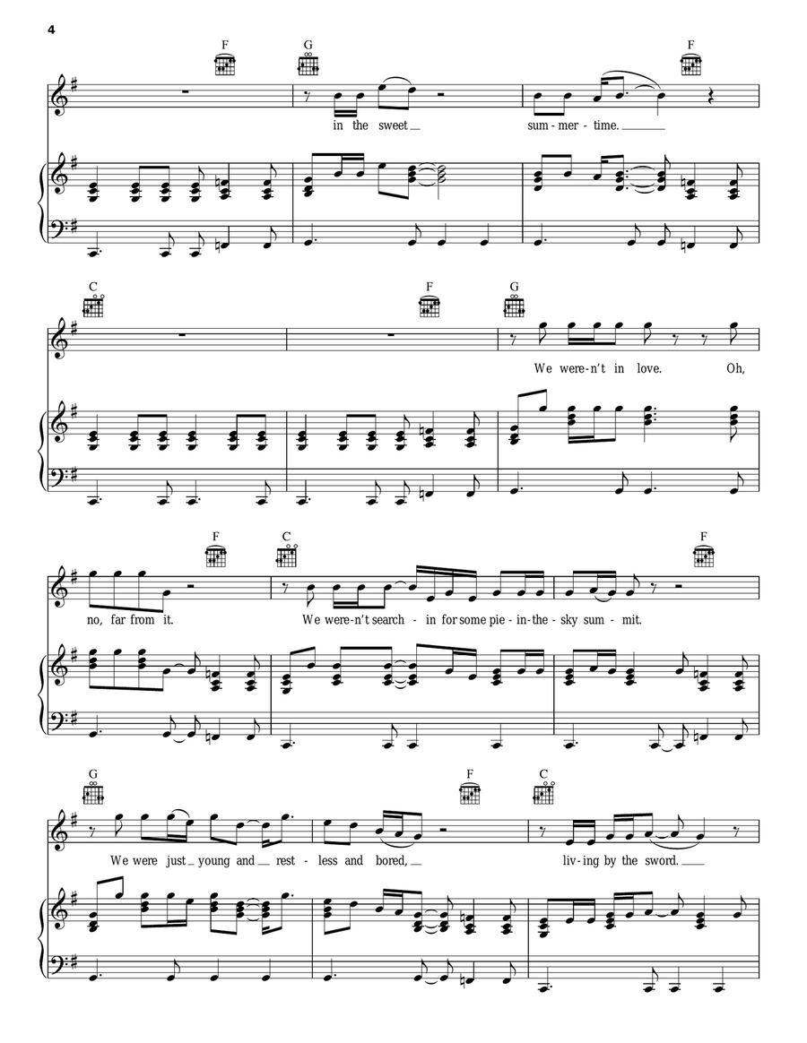 Night Moves Acoustic Guitar scores gallery preview page 4