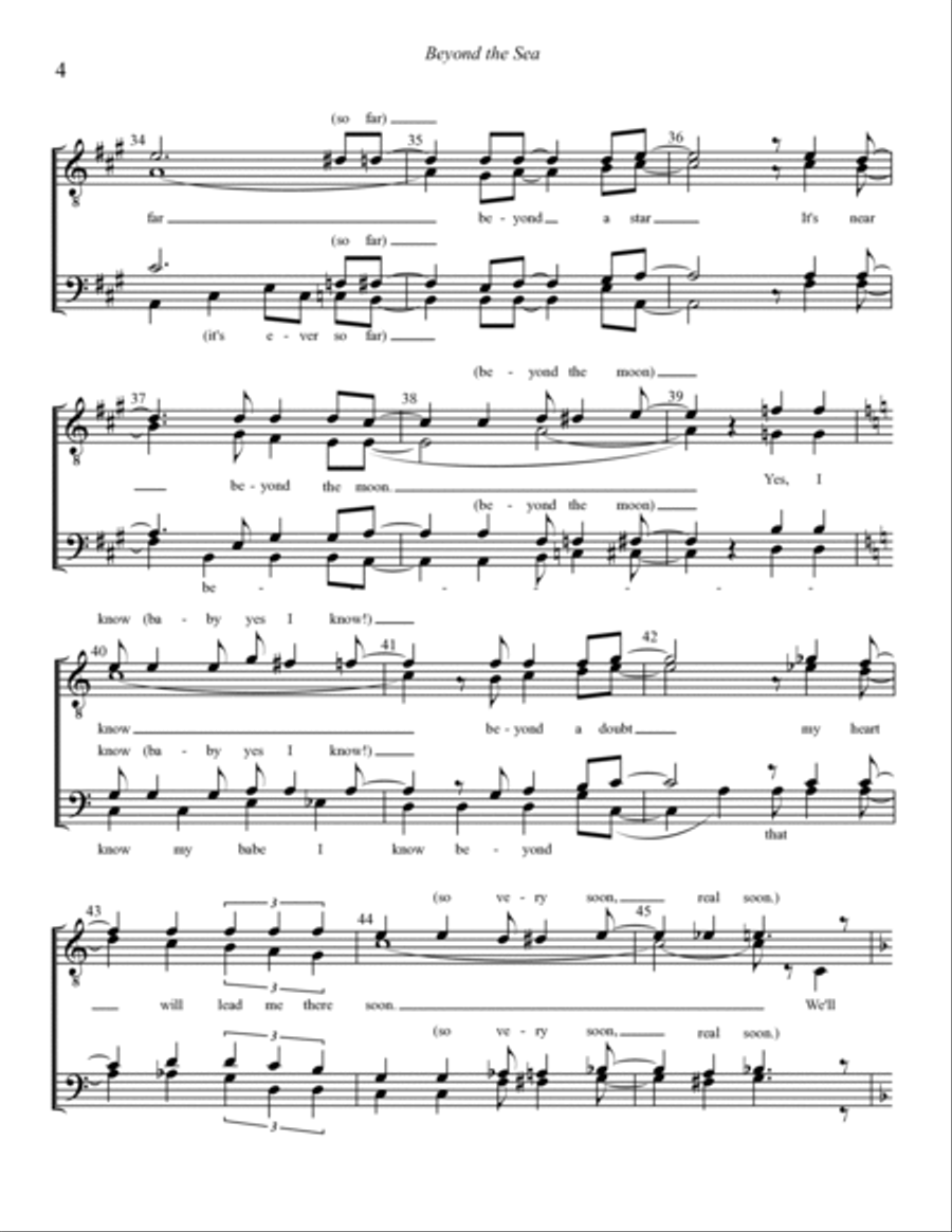 Beyond The Sea Beyond The Sea TTBB scores gallery preview page 4