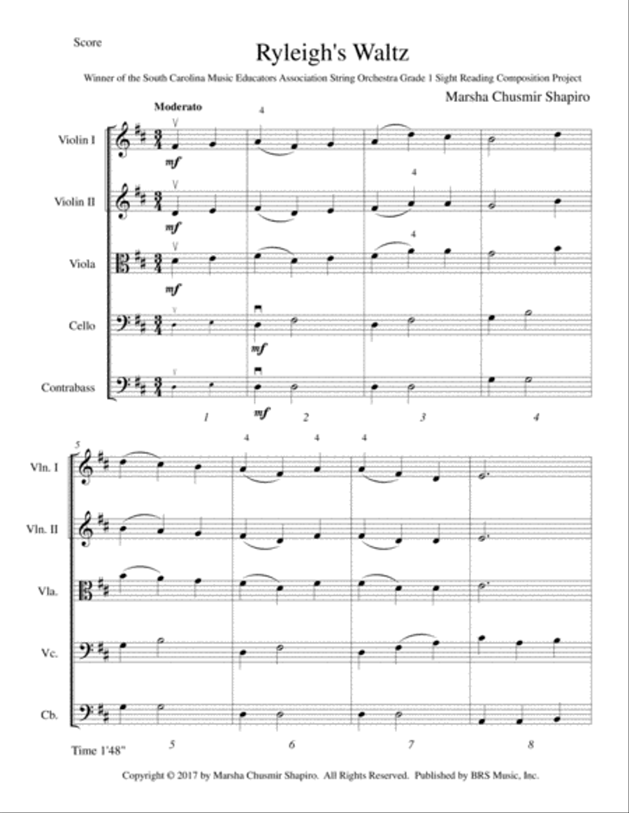 Ryleigh's Waltz String Orchestra scores gallery preview page 2