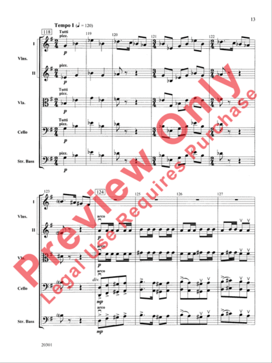 Acrobats String Orchestra scores gallery preview page 14