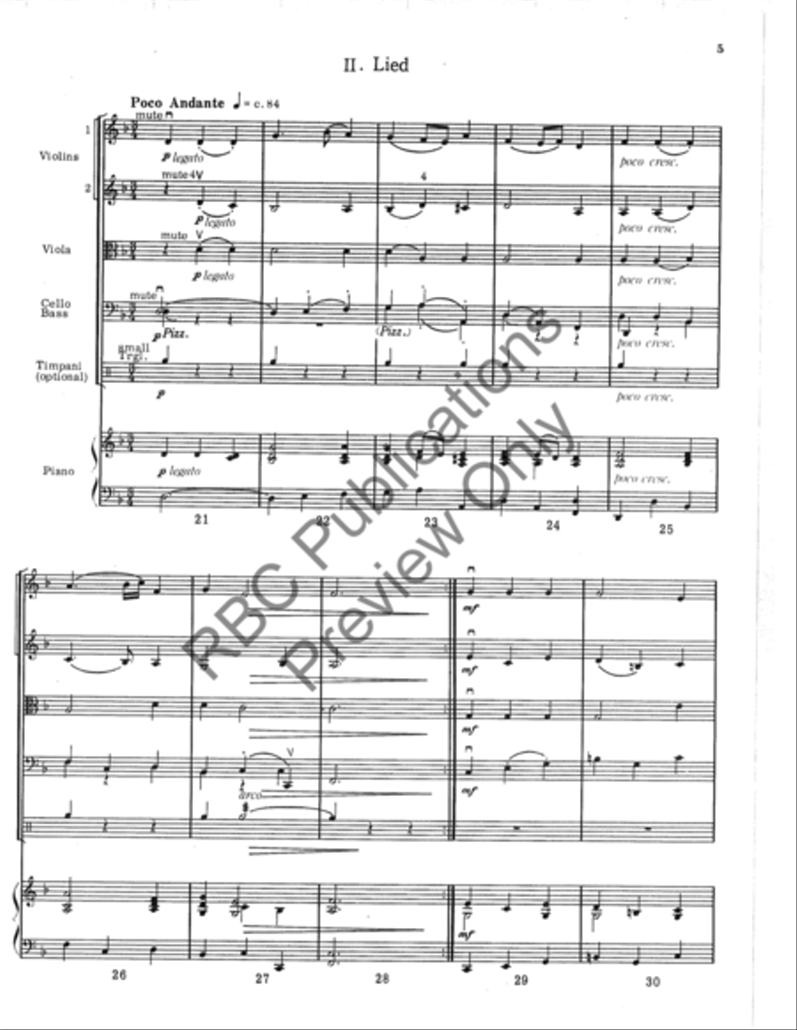 Vier Stucke String Orchestra scores gallery preview page 6