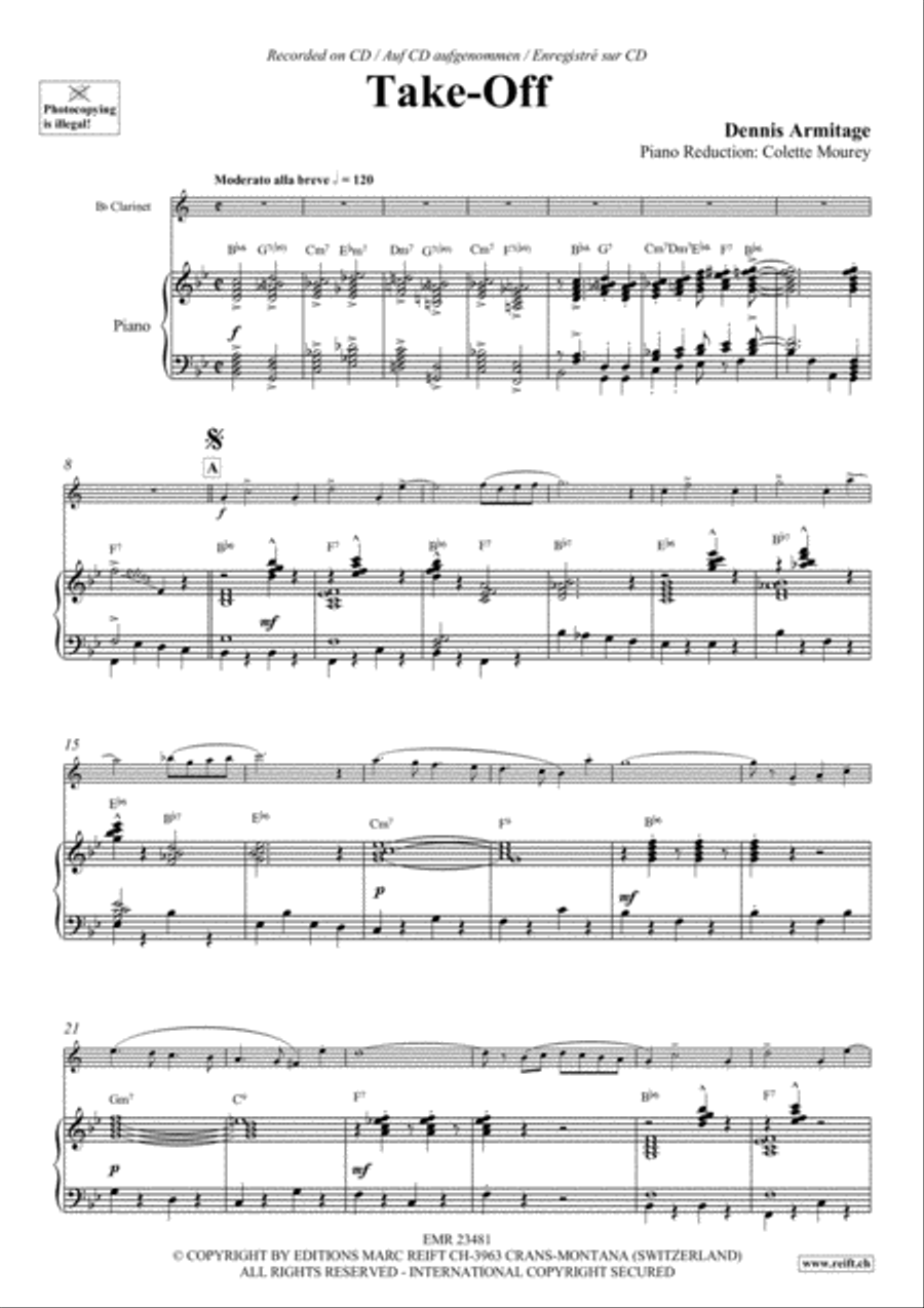 Take-Off Clarinet Solo scores gallery preview page 3