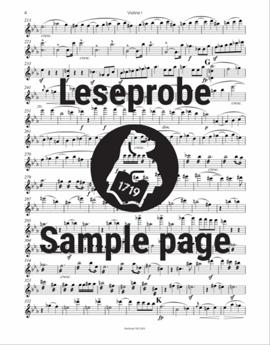 Symphony No. 3 in E flat major Op. 97 Orchestra scores gallery preview page 4