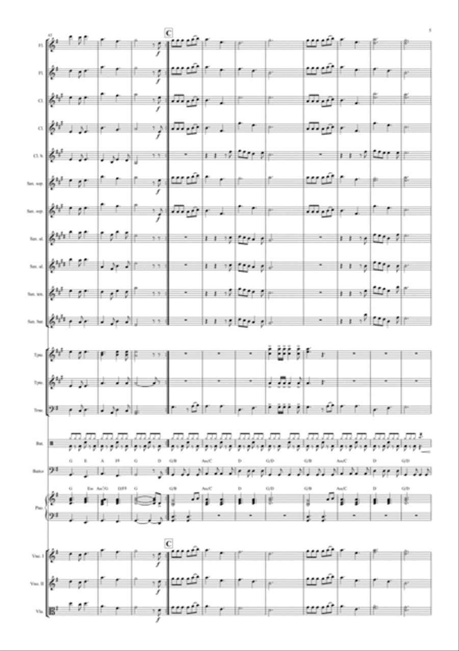 Peace, Be Still Full Orchestra scores gallery preview page 5