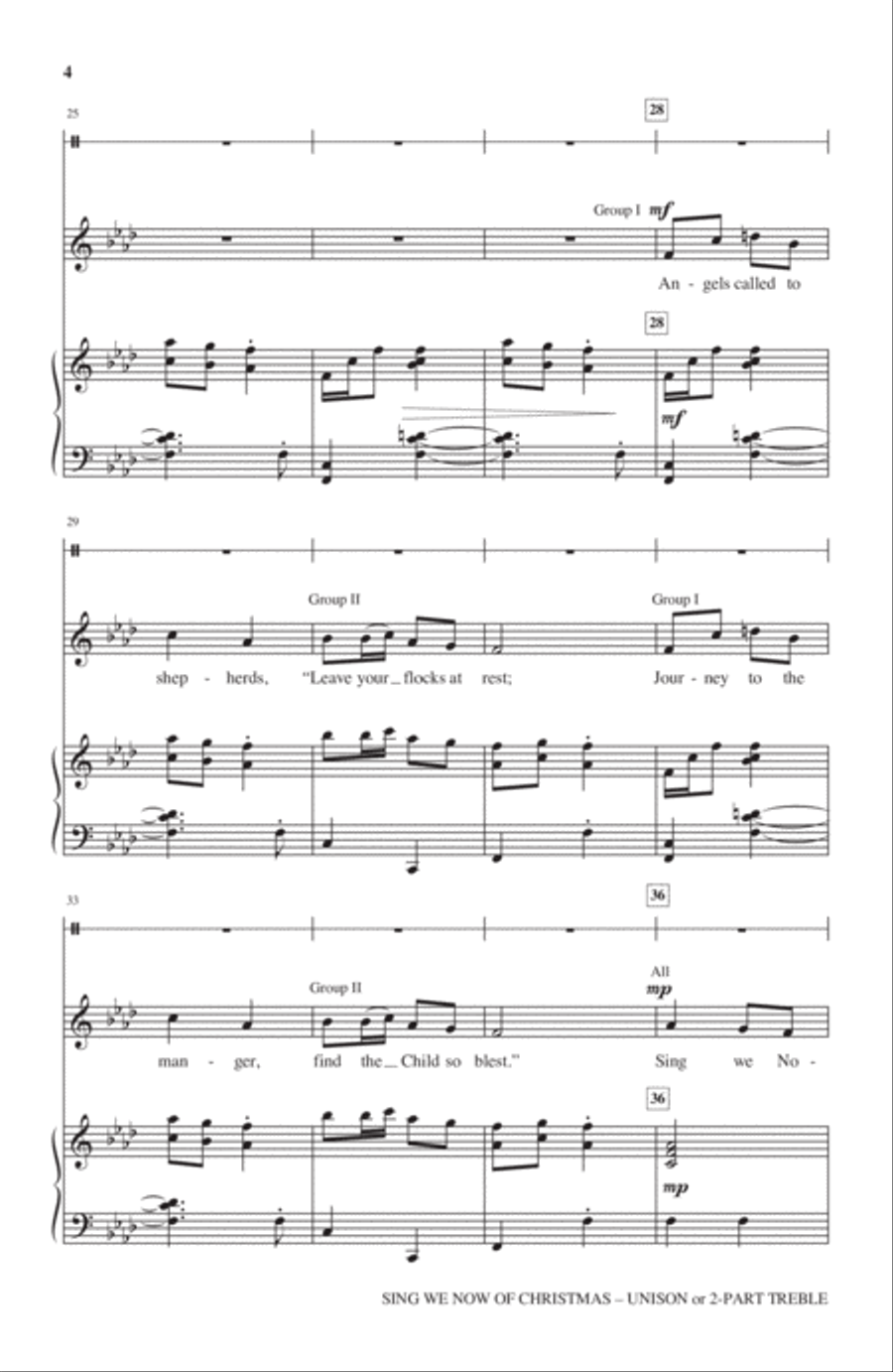 Sing We Now Of Christmas Sing We Now Of Christmas Children's Choir scores gallery preview page 3