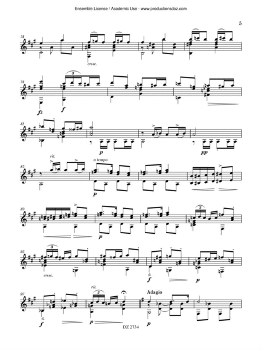 Rondo Schubertino Classical Guitar scores gallery preview page 5