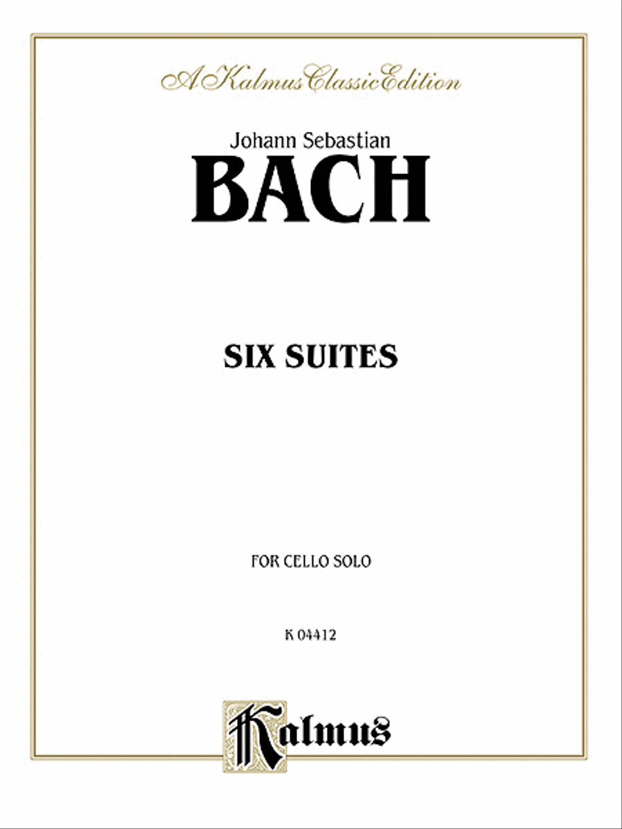 Six Suites for Cello Solo Cello Solo scores gallery preview page 1
