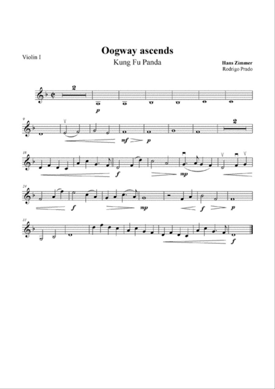 Oogway Ascends String Orchestra scores gallery preview page 4
