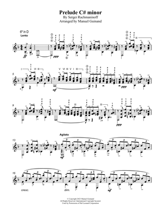 Book cover for Prelude in C# minor Op. 3 Nº 2