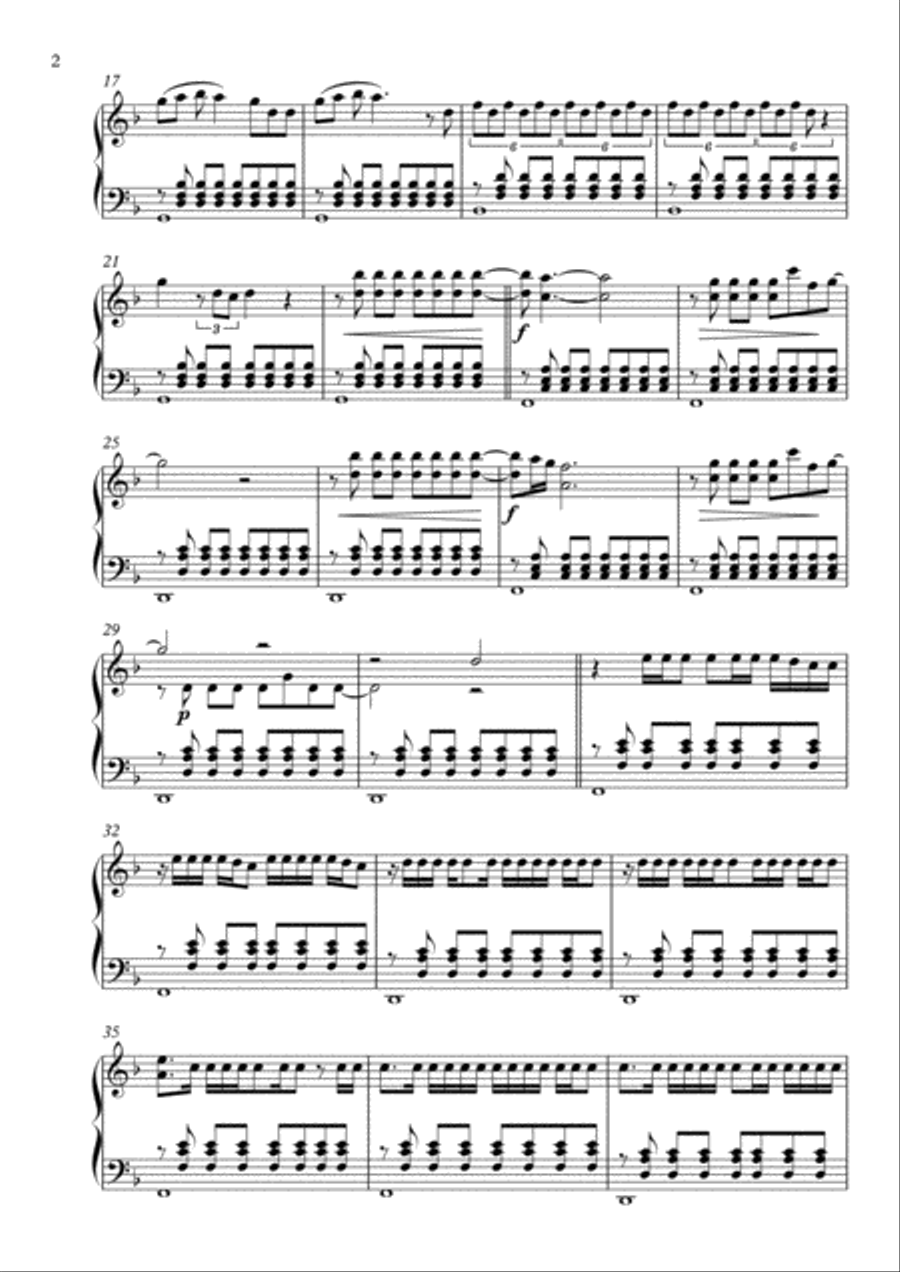 Alone Piano Solo scores gallery preview page 2