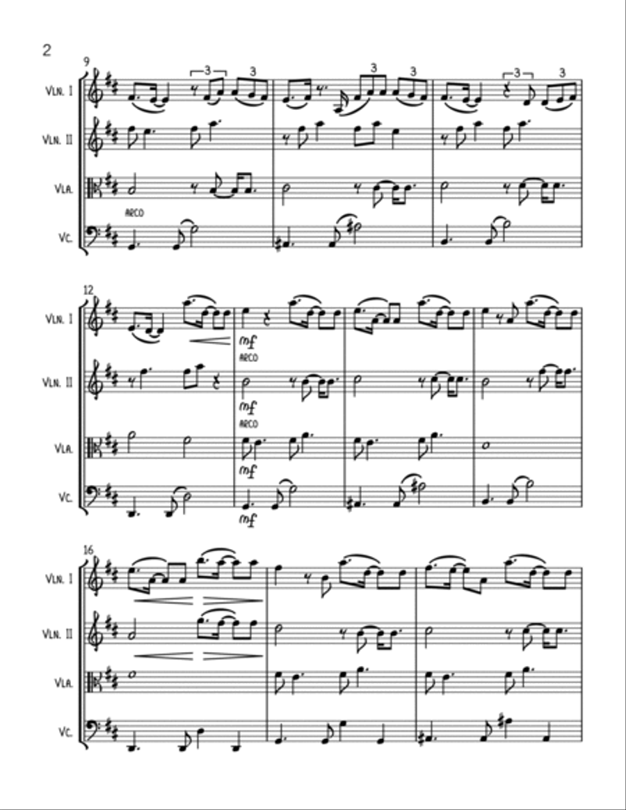 Thank U, Next String Quartet scores gallery preview page 2