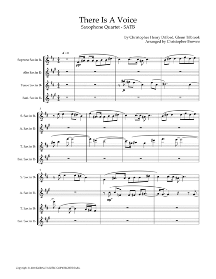 There Is A Voice There Is A Voice Woodwind Quartet scores gallery preview page 2