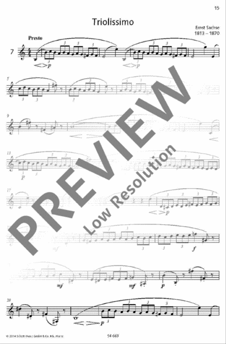 30 Characteristic Studies B-Flat Trumpet scores gallery preview page 14