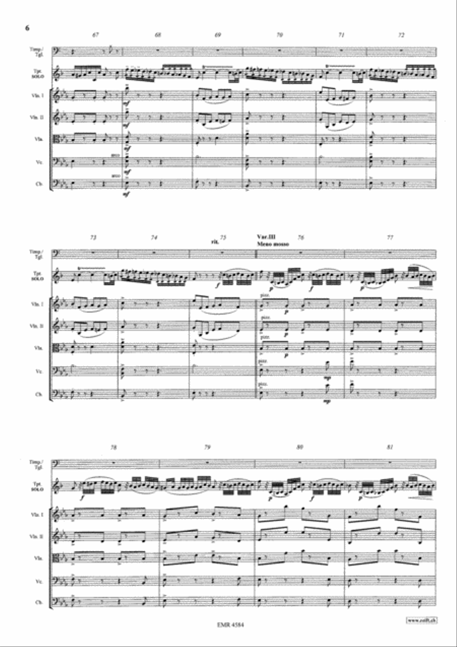 The Carnival Of Venice String Orchestra scores gallery preview page 6