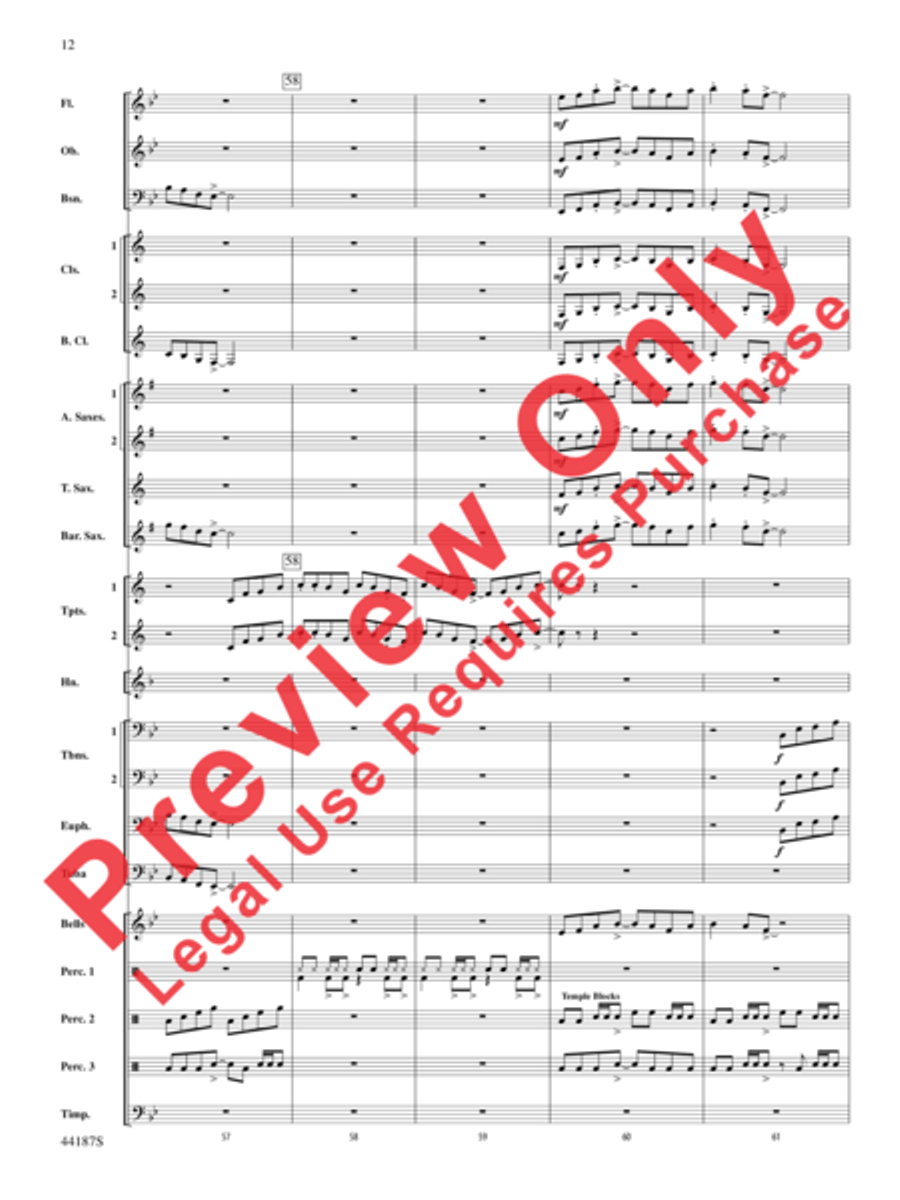 Zeeland Zeeland Concert Band scores gallery preview page 32