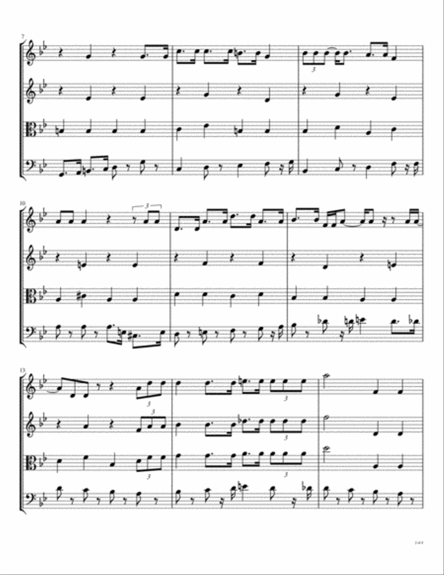 Being For The Benefit Of Mr. Kite String Quartet scores gallery preview page 3