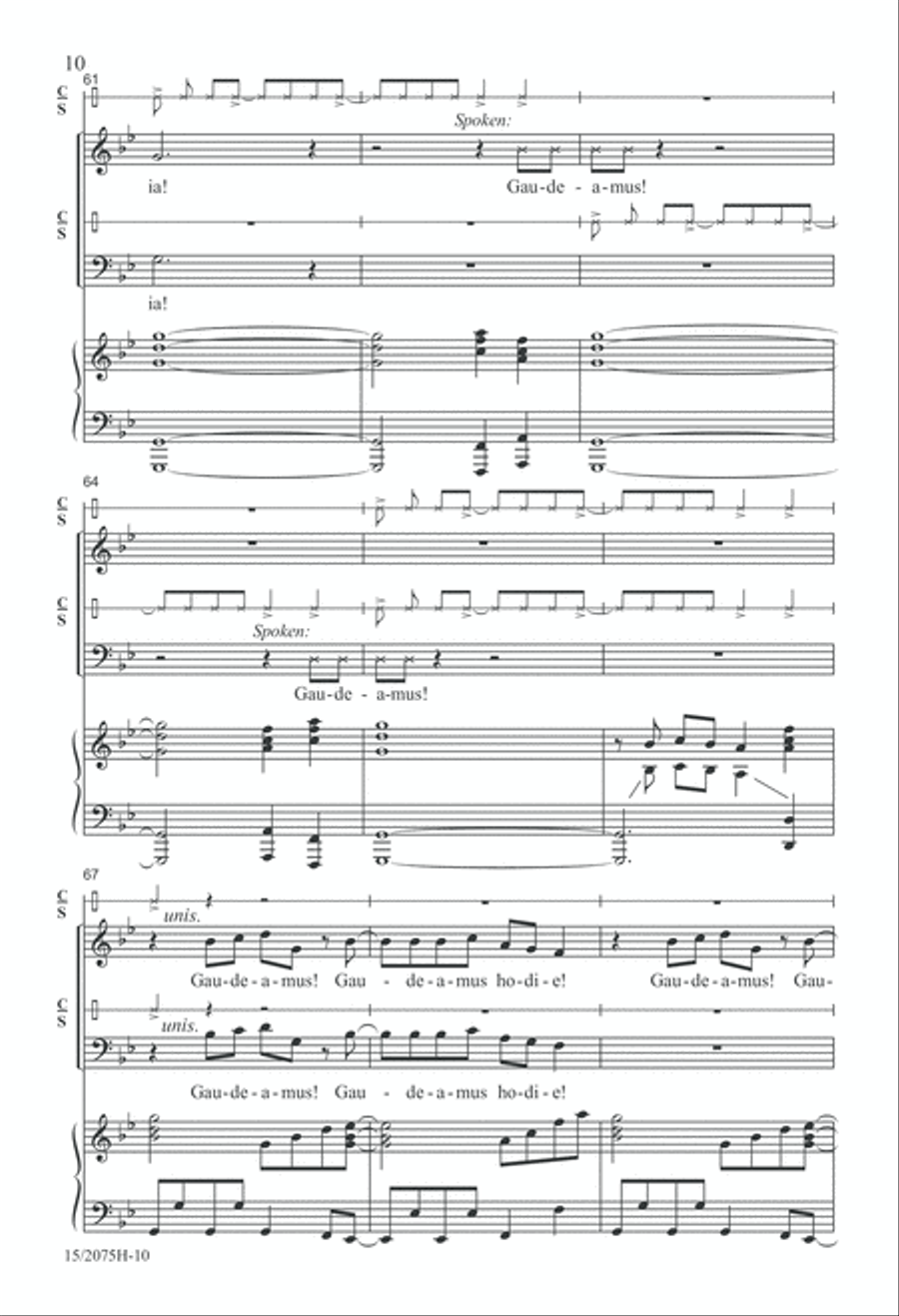 Gaudeamus! 4-Part scores gallery preview page 10
