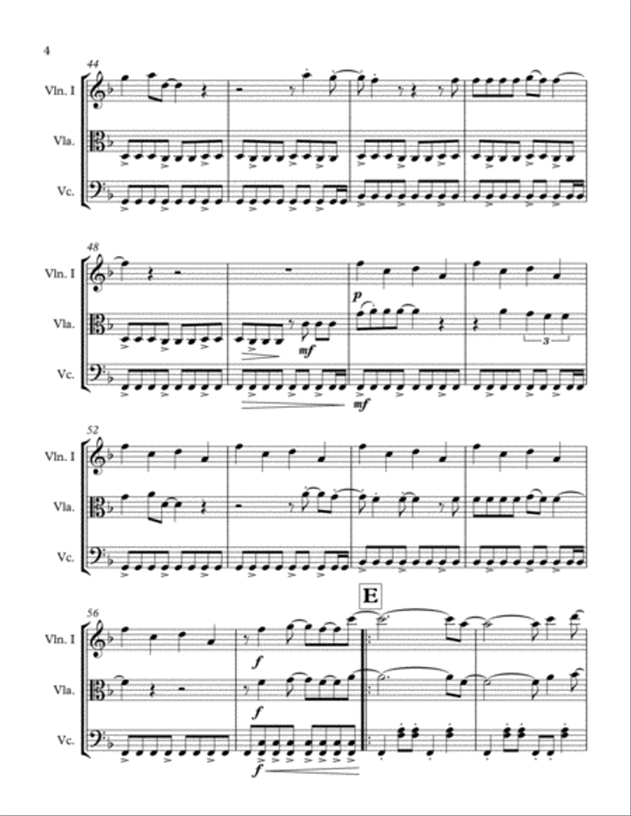 Marry You String Trio scores gallery preview page 5