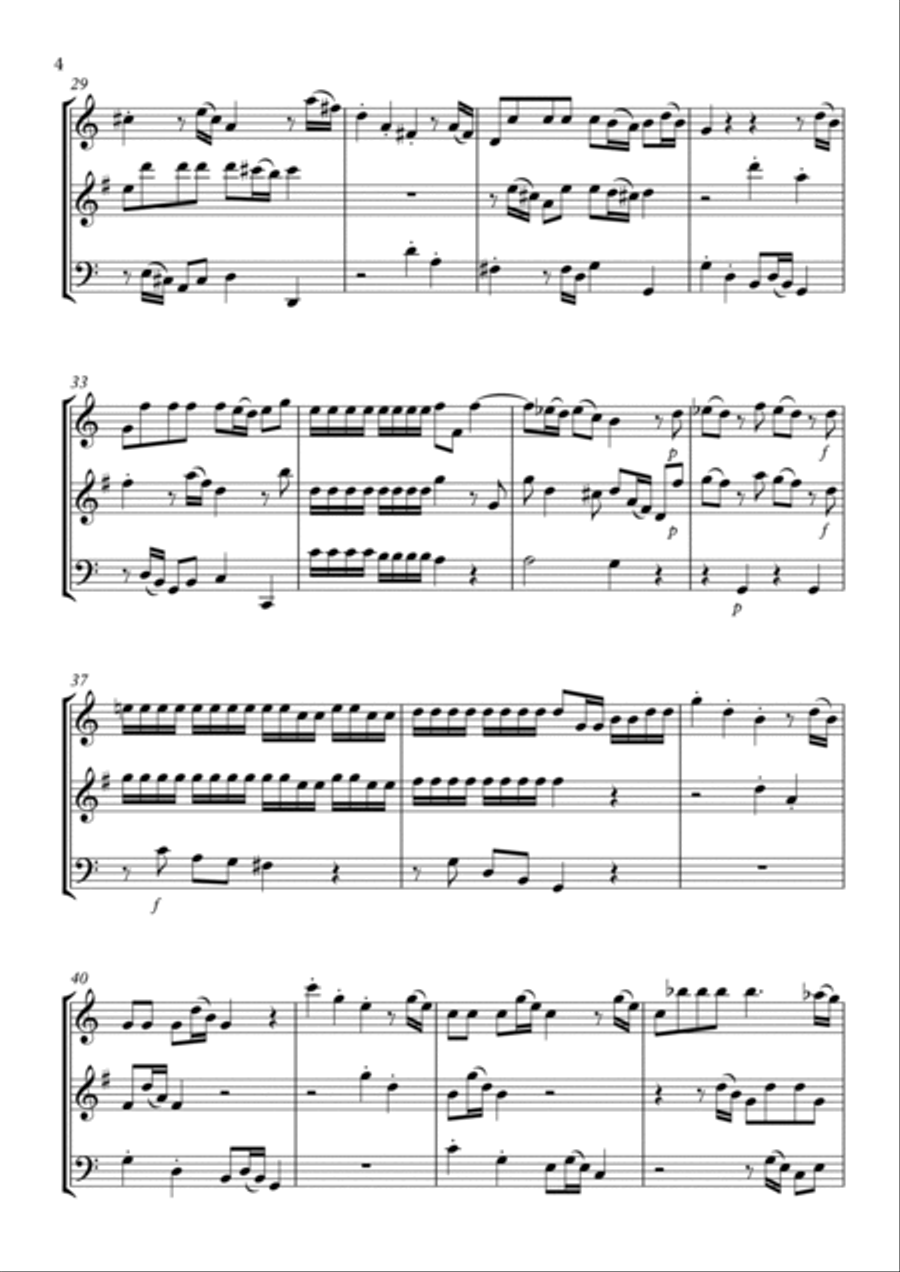 Trio Sonata No.5 Woodwind Trio scores gallery preview page 4