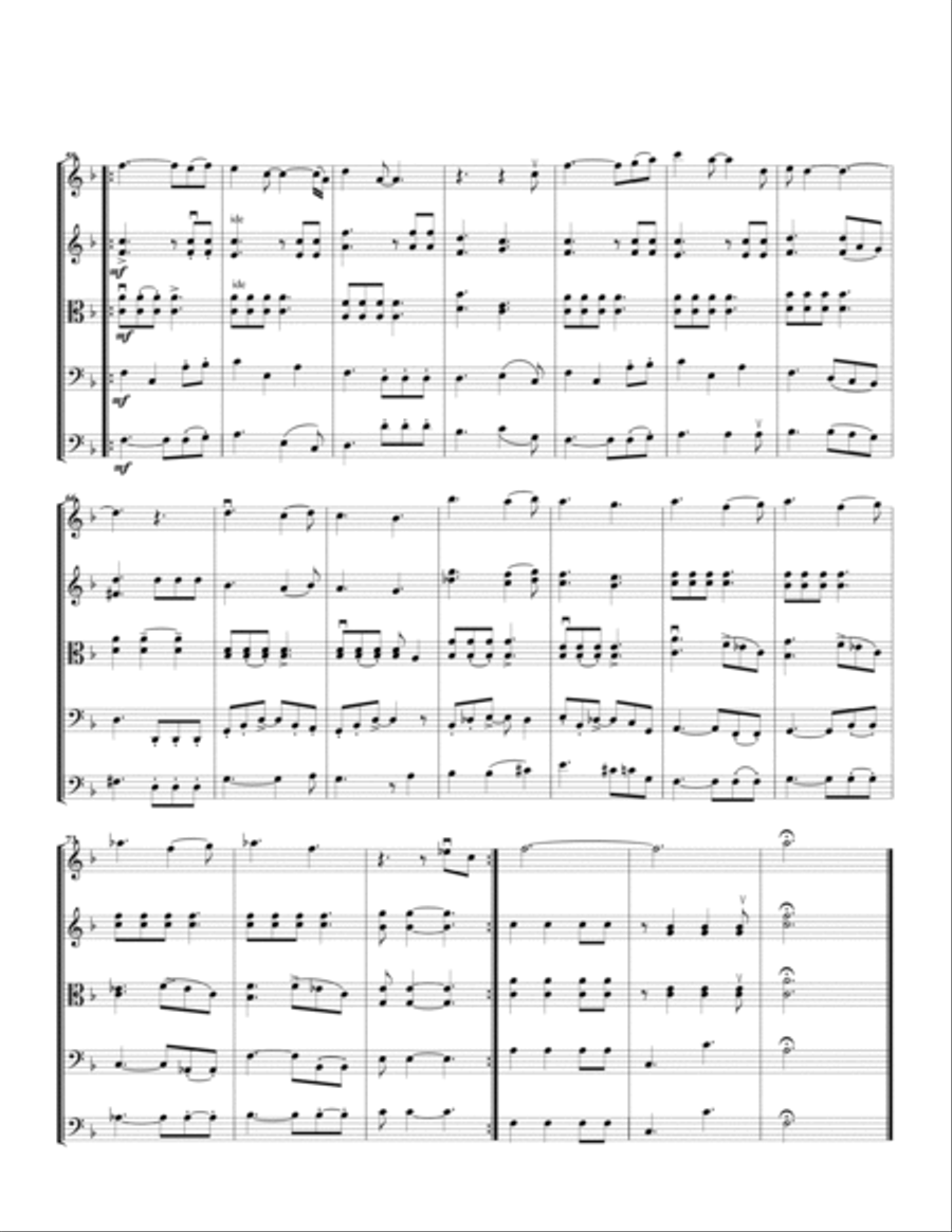 We Are The Champions String Quintet scores gallery preview page 4