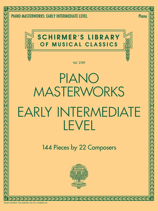 Book cover for Piano Masterworks – Early Intermediate Level