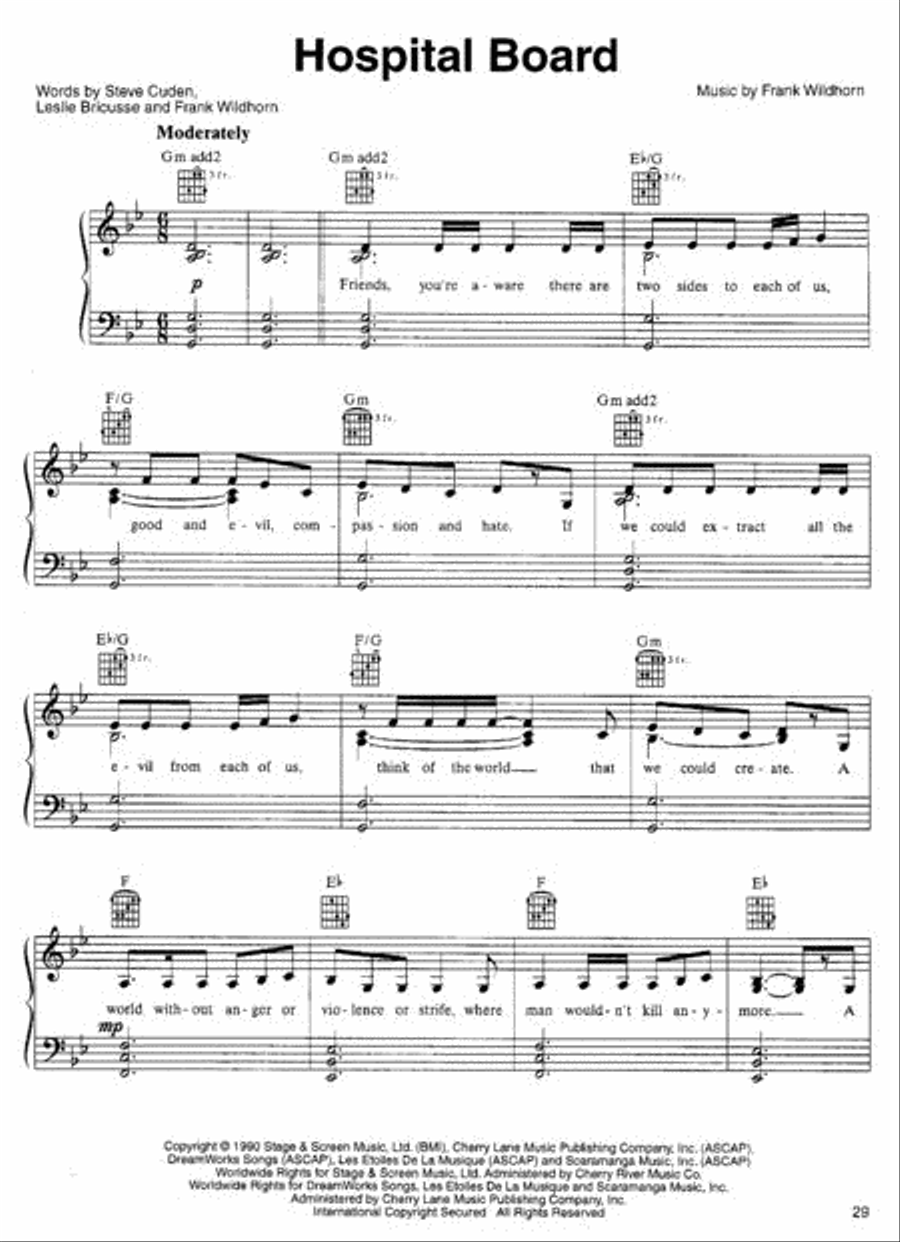 The World of Jekyll and Hyde Piano, Vocal, Guitar scores gallery preview page 2