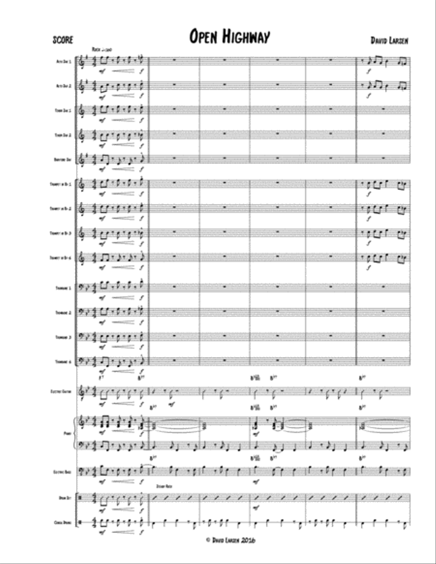 Open Highway Jazz Ensemble scores gallery preview page 2