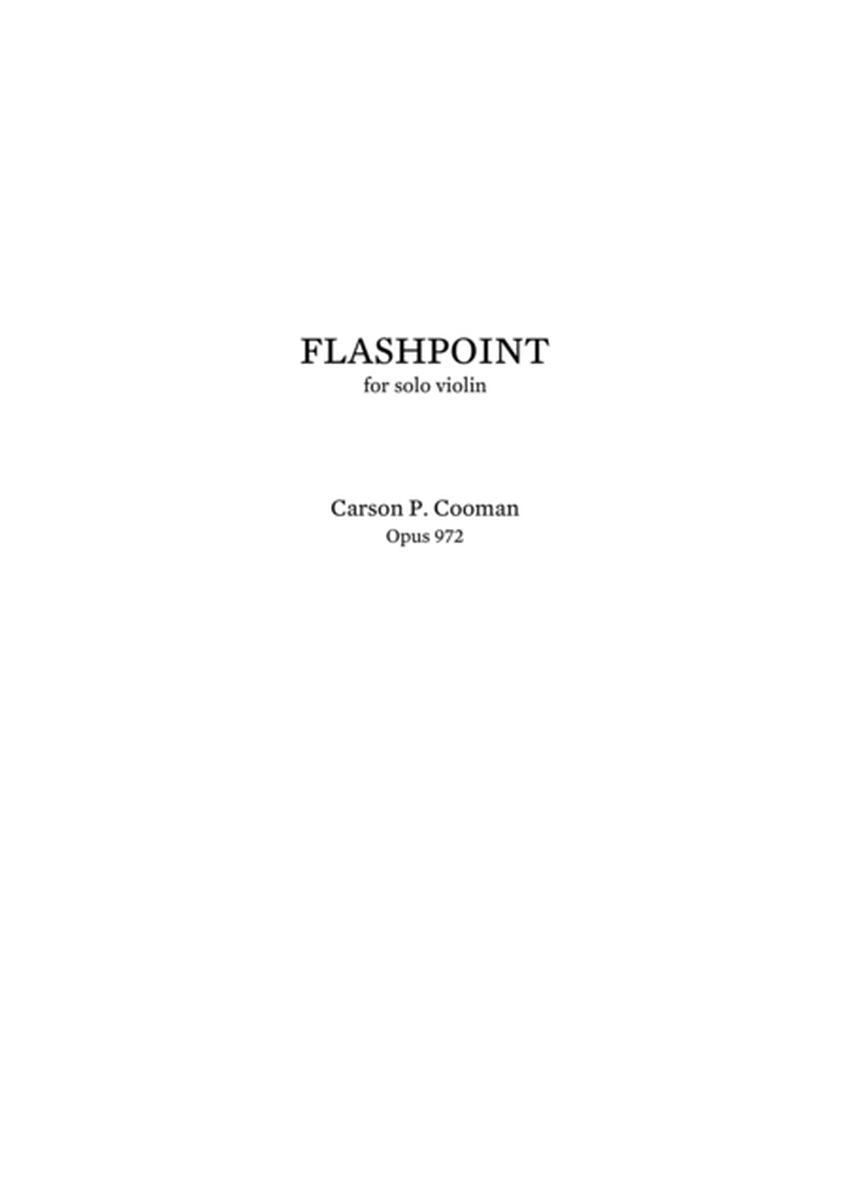 Carson Cooman - Flashpoint (2008) for solo violin