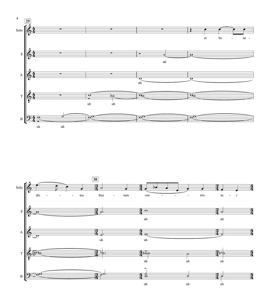 Ave Maria 4-Part scores gallery preview page 4