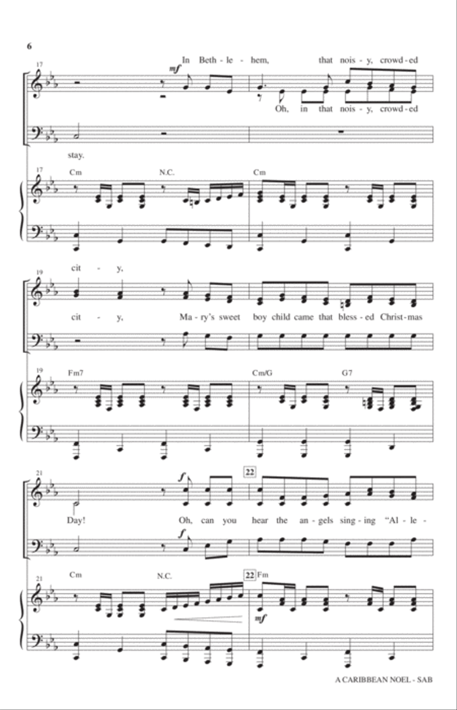 A Caribbean Noel A Caribbean Noel 3-Part scores gallery preview page 4