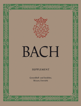 Comments on Basso continuo and Harmony, Counterpoint Studies, Sketches and Drafts