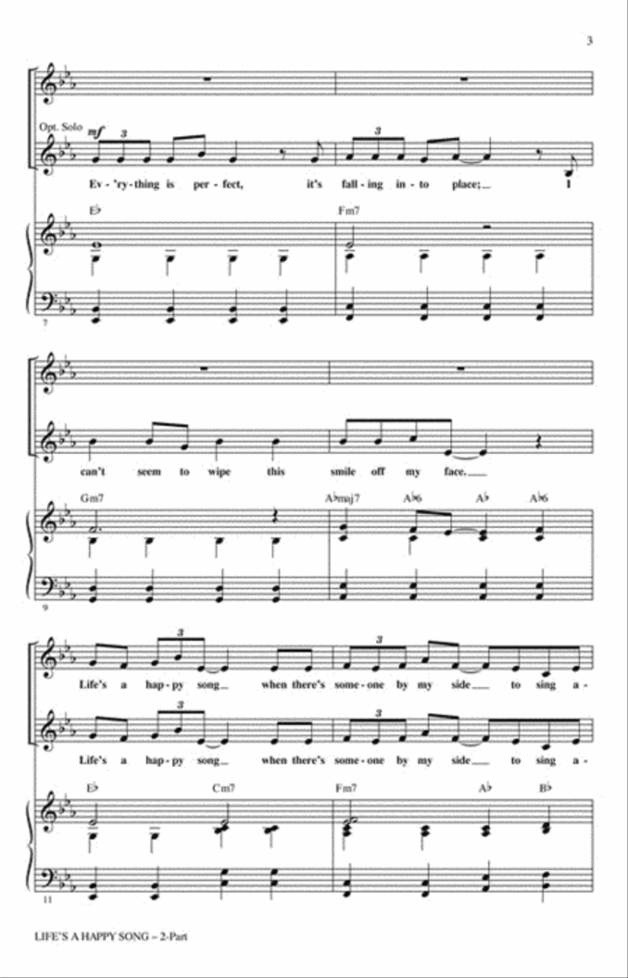 Life's a Happy Song 2-Part scores gallery preview page 3