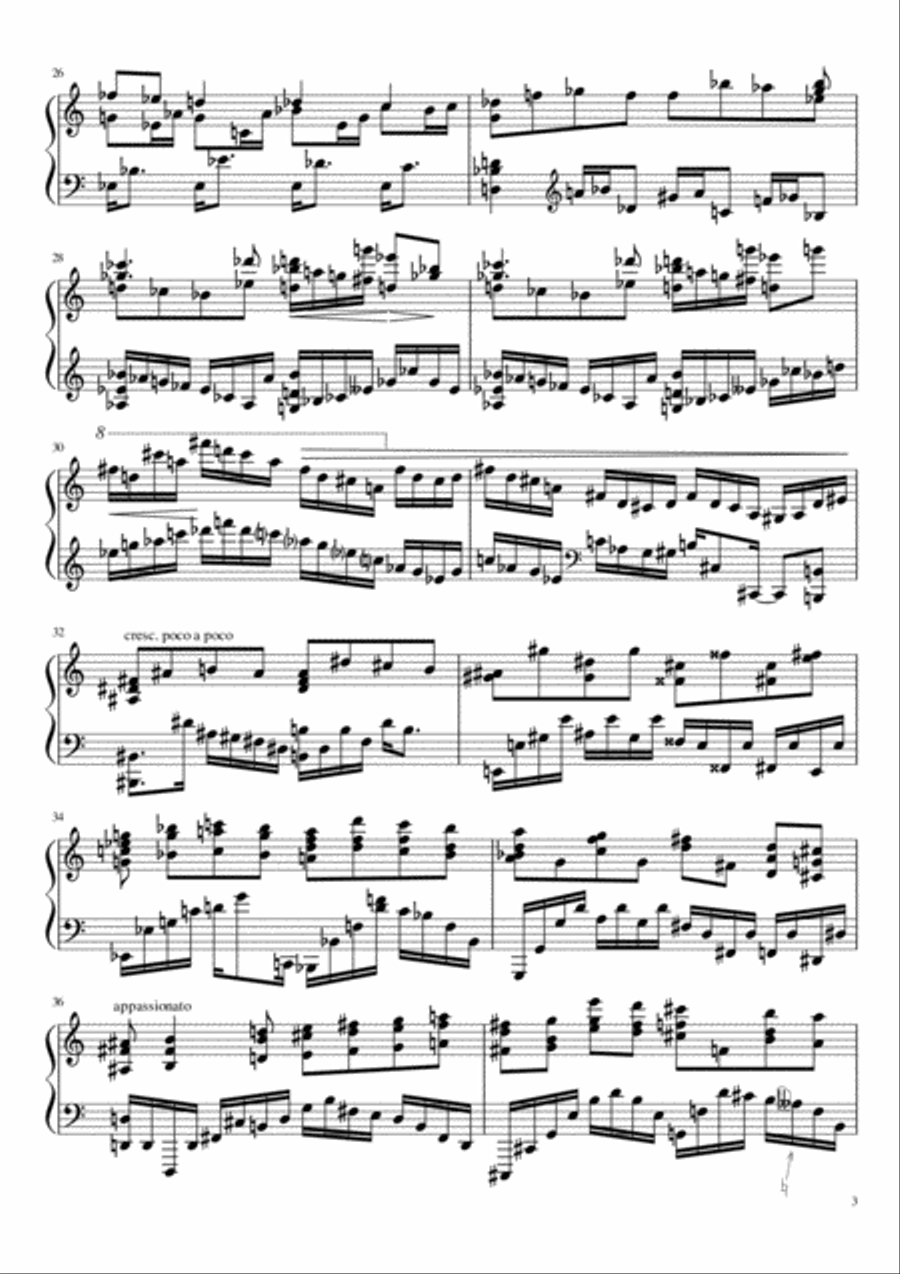 Black spots Piano Solo scores gallery preview page 3
