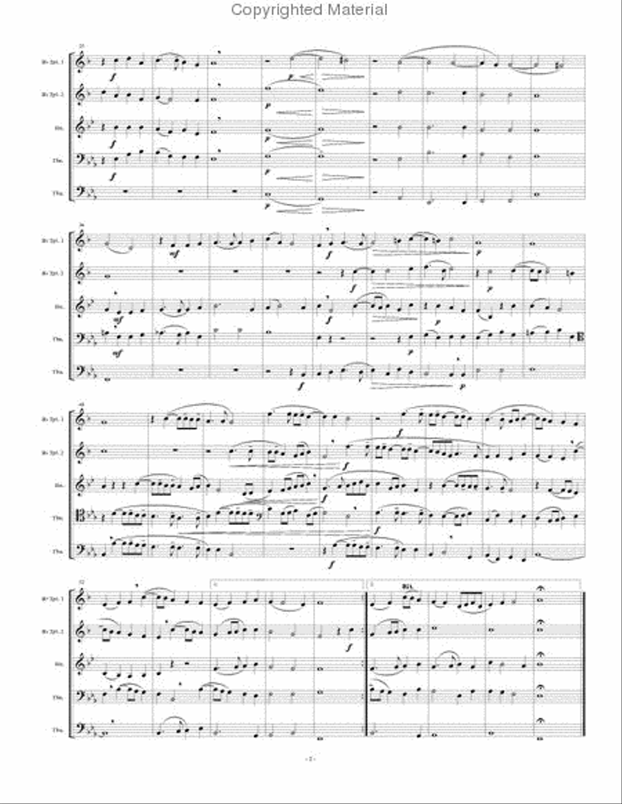5 Madrigals, Vol. 2 Brass Quintet scores gallery preview page 3