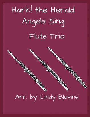 Book cover for Hark! The Herald Angels Sing, for Flute Trio