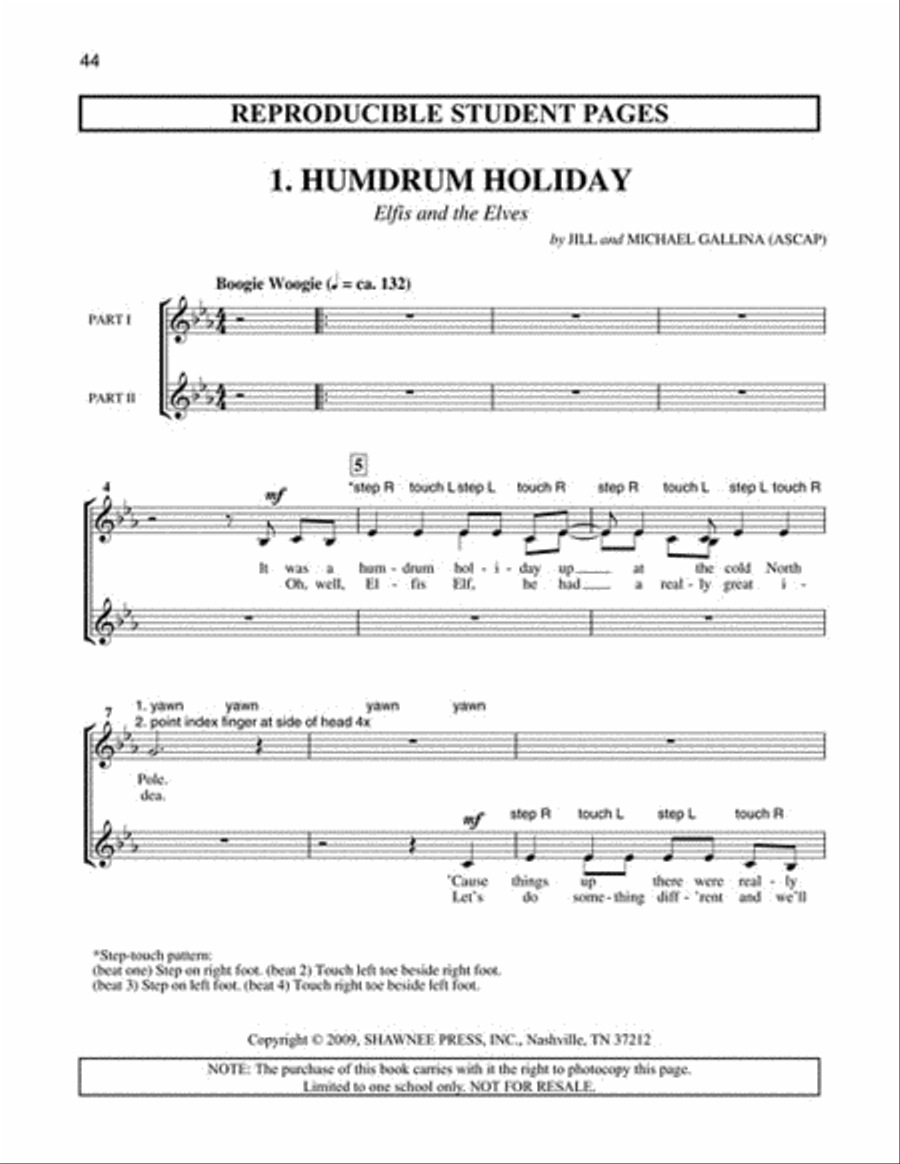 Elfis and the Elves Get All Shook Up - A Holiday Musical Adventure Choir scores gallery preview page 3
