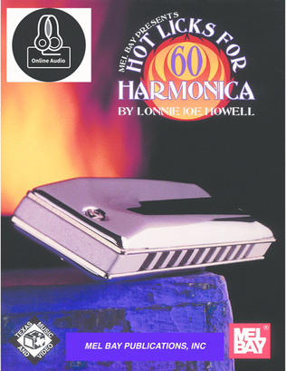 Book cover for 60 Hot Licks for Harmonica
