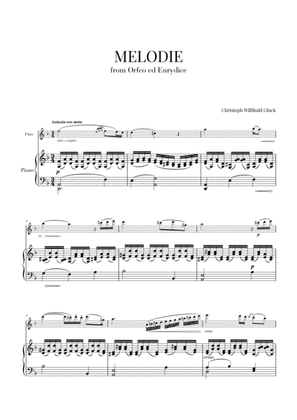Book cover for Gluck - Melodie (for Flute and Piano)