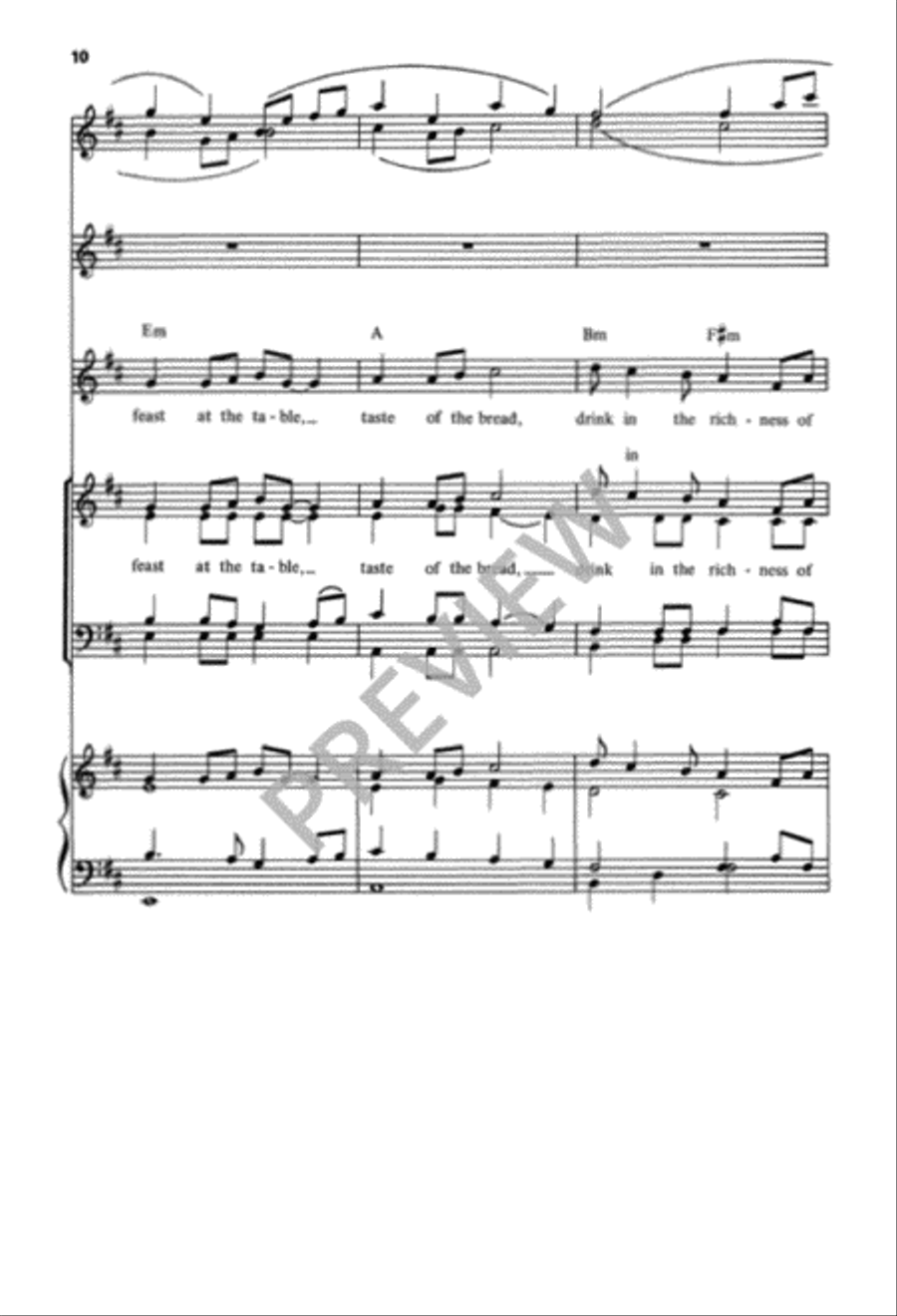 Make Us One In Christ 4-Part scores gallery preview page 11