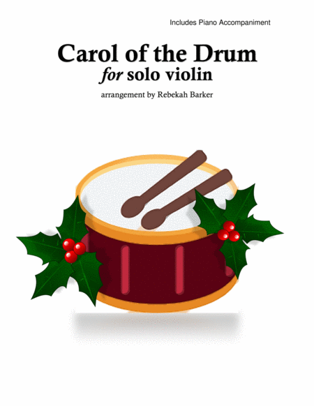 Carol of the Drums - Beginner Violinist image number null