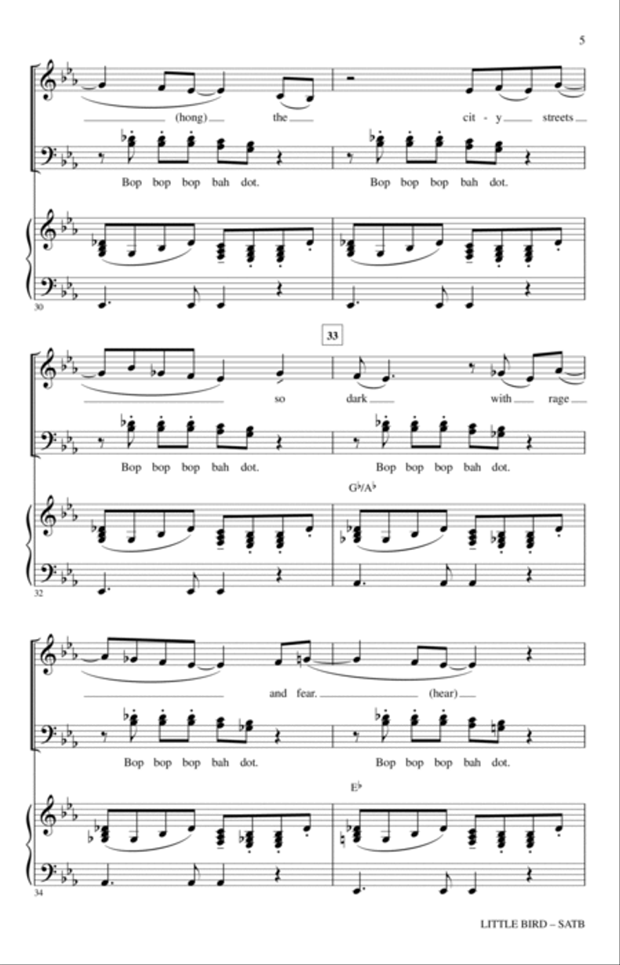 Little Bird 4-Part scores gallery preview page 4