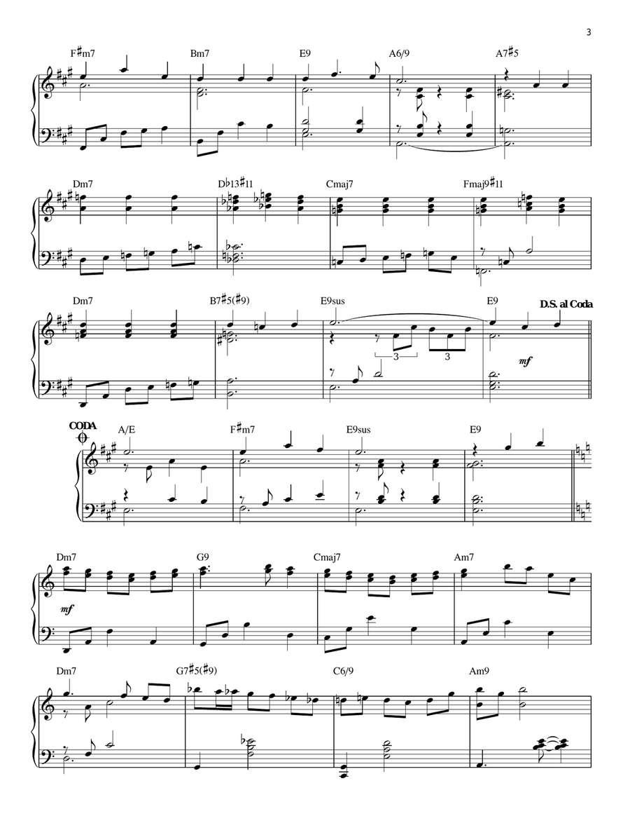 The Most Wonderful Time Of The Year [Jazz version] (arr. Brent Edstrom) Piano Solo scores gallery preview page 3