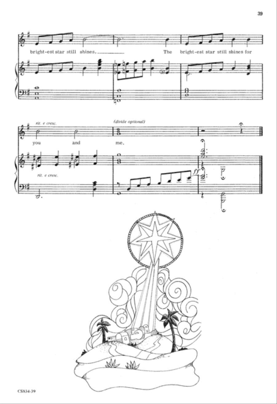 The Brightest Star Unison Choir scores gallery preview page 39