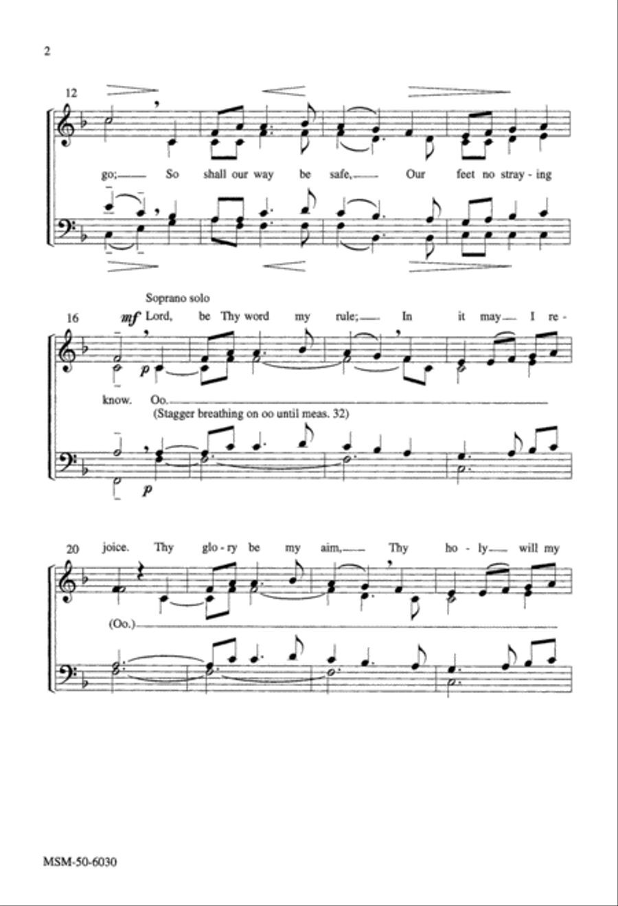 O Love that Casts out Fear 4-Part scores gallery preview page 3