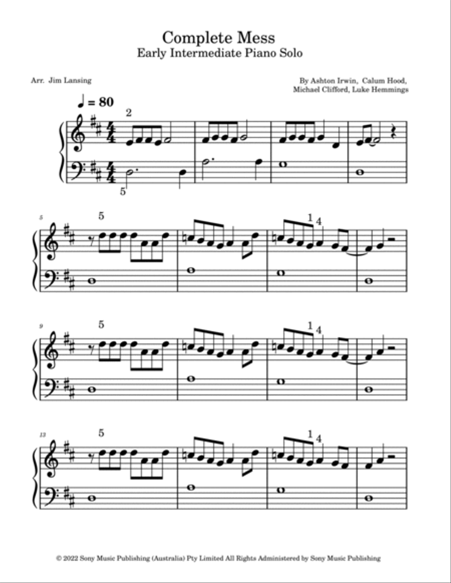 Complete Mess Piano Method scores gallery preview page 2