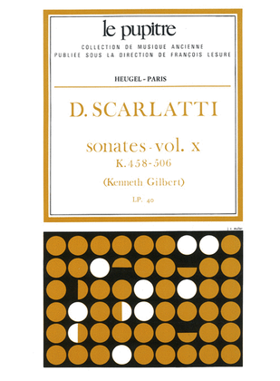Book cover for Sonates Volume 10 K458 - K506