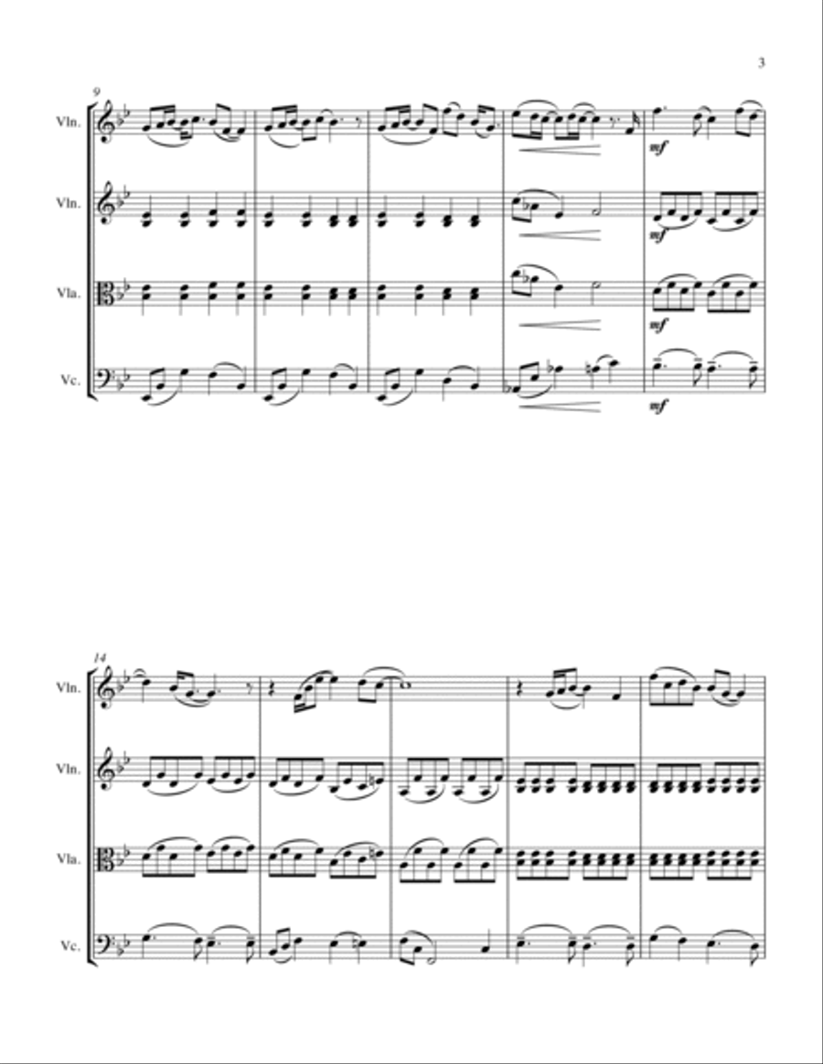 Can You Feel The Love Tonight String Trio scores gallery preview page 5