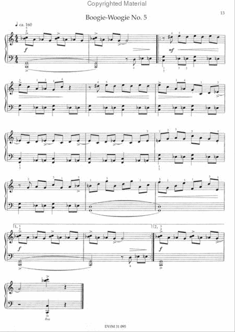 Boogie Woogie Jogging Piano Solo scores gallery preview page 2