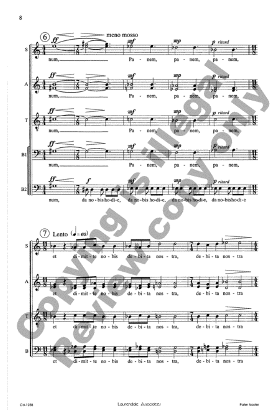 Pater Noster Pater Noster Divisi scores gallery preview page 8